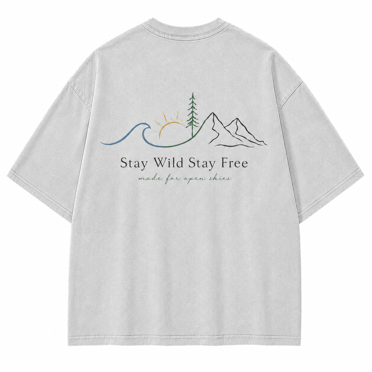 Stay Wild Stay Free Horizon Graphic T-Shirt