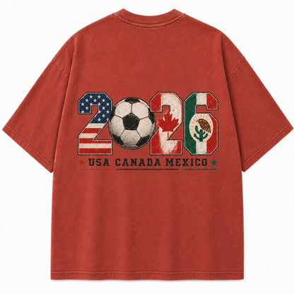 2026 Global Soccer Washed T-Shirt
