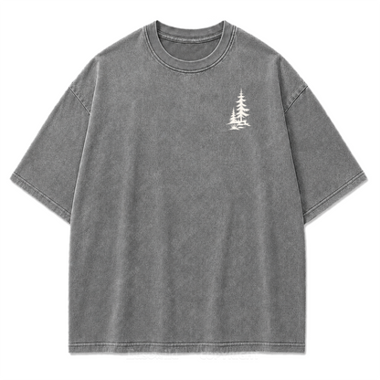 Go Somewhere Quiet Washed Print Tee