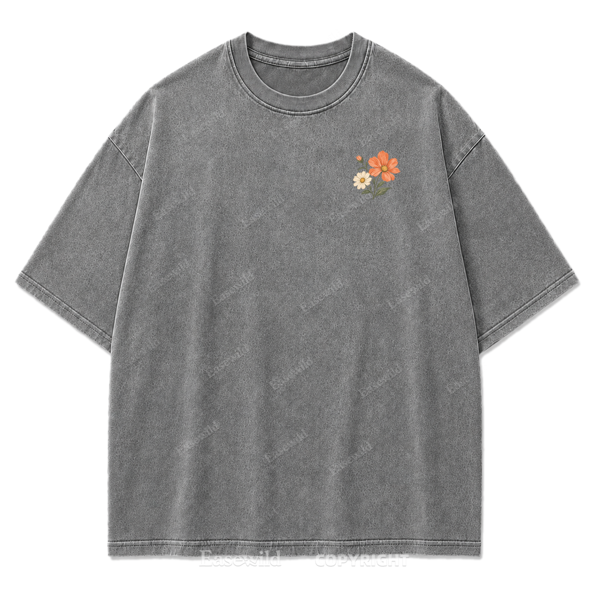 Pastel Wildflower Washed Print Tee