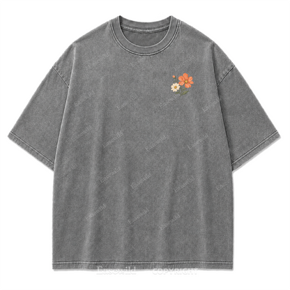 Pastel Wildflower Washed Print Tee