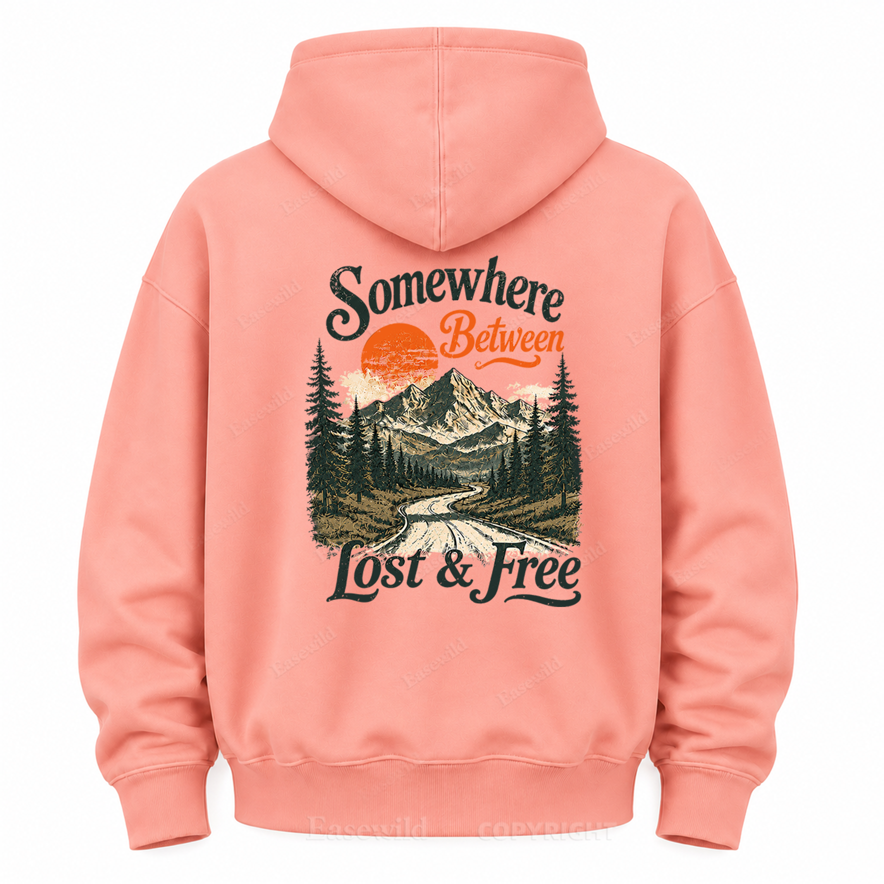 Somewhere Between Lost & Free Graphic Hoodie