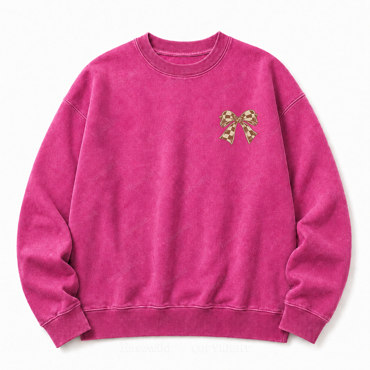 MAMA Bow Washed Graphic Sweatshirt