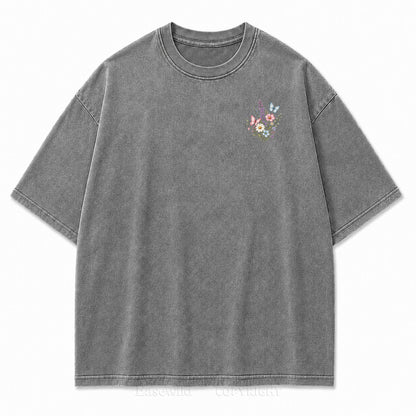 Live Wild Bloom Free Floral Art Print Tee