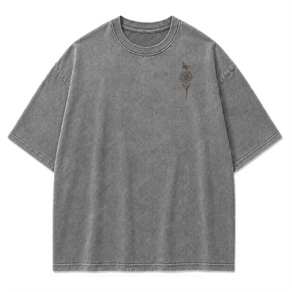 T-Shirt mit Wildblumen-Grafikdruck „Rest Among Wildflowers“