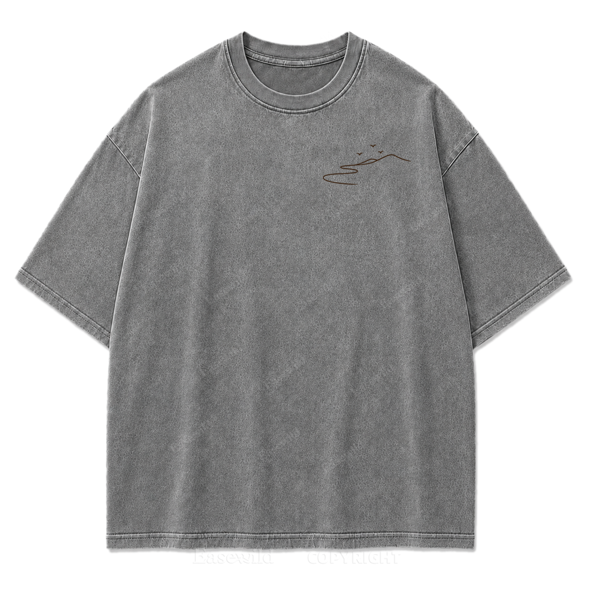 Where the Road Softens Washed Print Tee