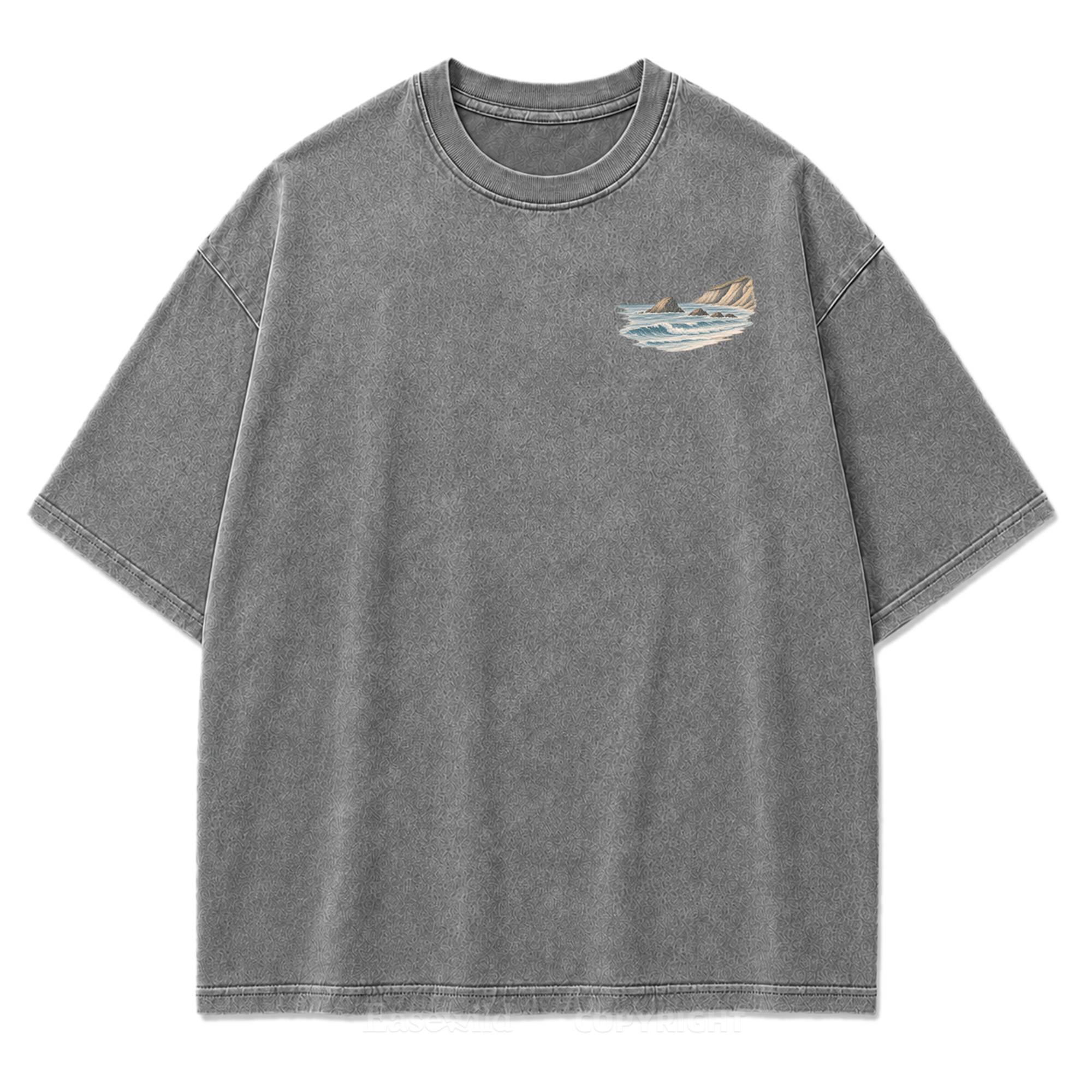 Let the Tide Reset Me Washed Print Tee