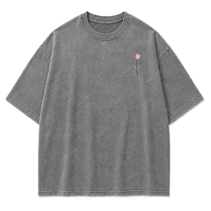 Worte zählen, sprich Freundlichkeit, T-Shirt mit Waschung