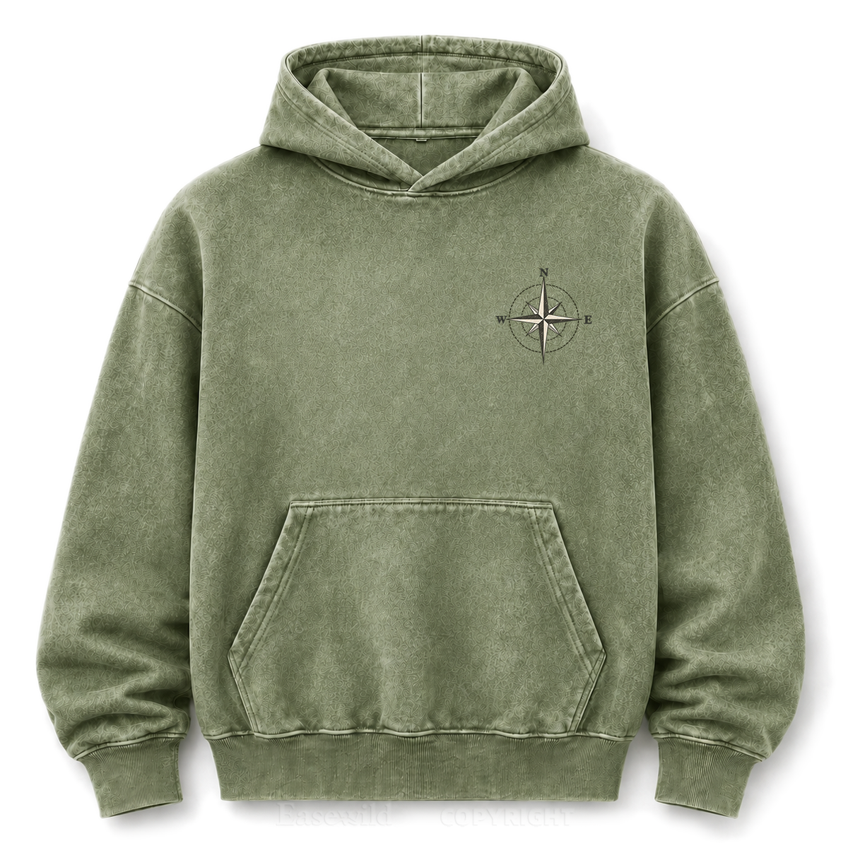 Make Your Own North Mountain Compass Washed Graphic Hoodie