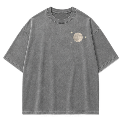 Moonlit Wilderness Washed Print Tee