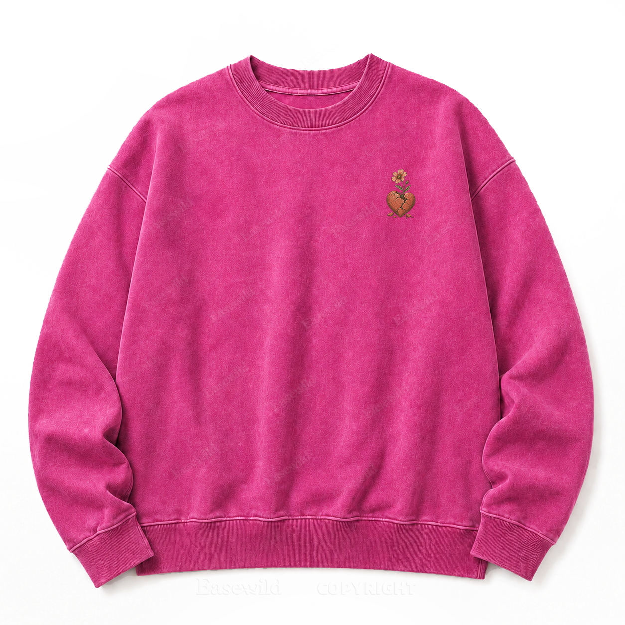Bloom Through Broken Washed Sweatshirts