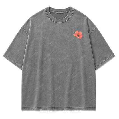 Soft Bloom Floral Washed Print Tee