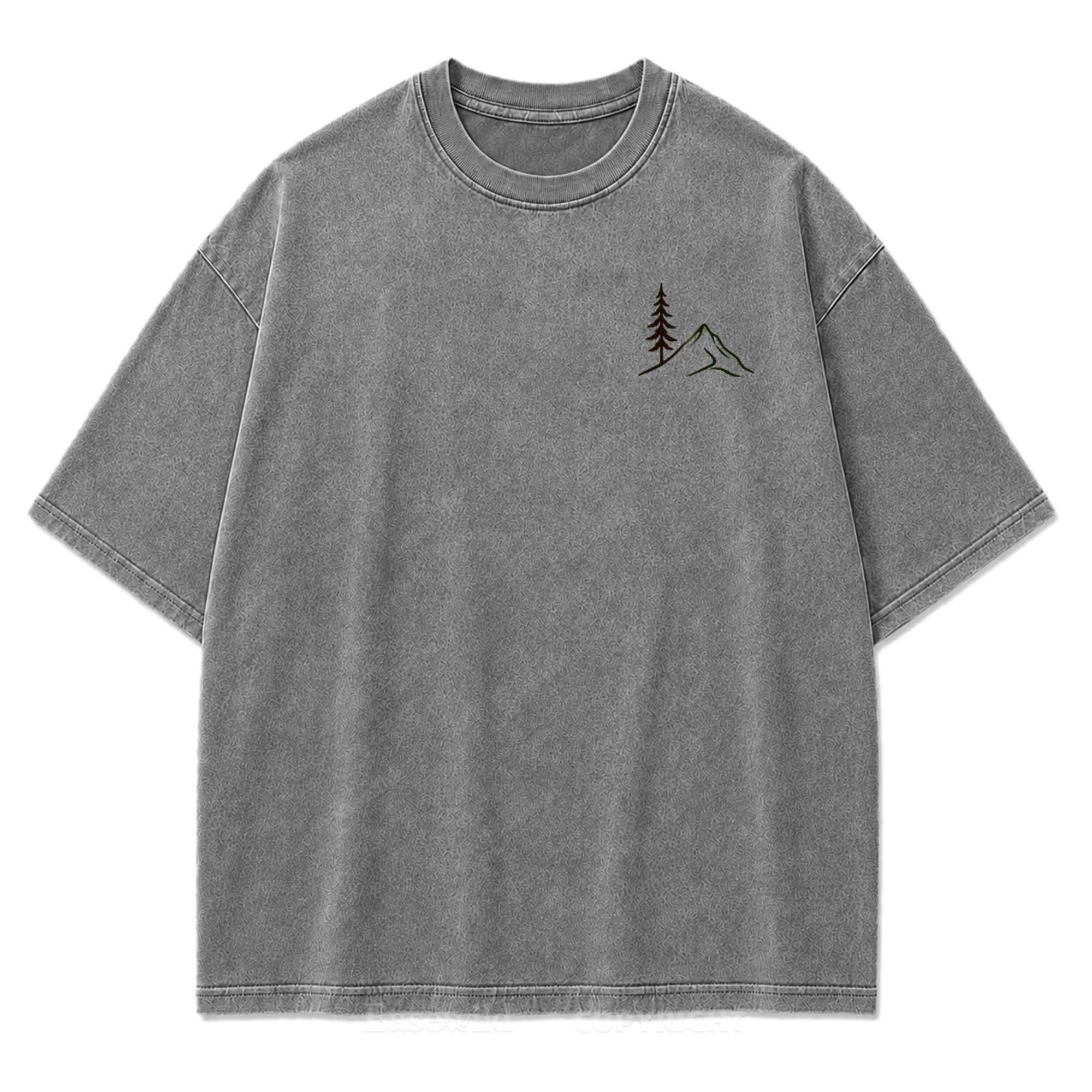Stay Wild Stay Free Horizon Washed Print Tee