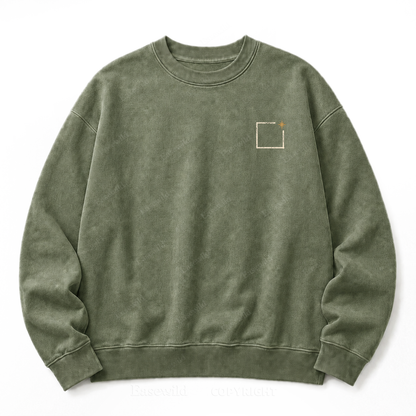 "Don't Box Me In" Graphic Washed Sweatshirt
