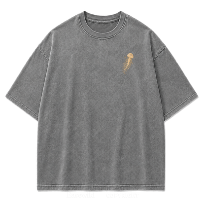 Vintage Celestial Jellyfish Space Print Tee
