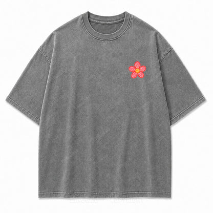 Grow Wild Wildflower Botanical Washed Graphic Tee