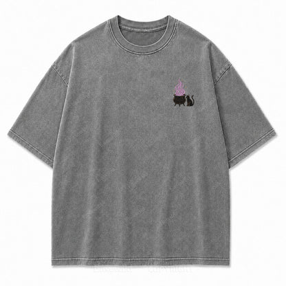 Girls Will Be Girls Halloween Washed Graphic Tee