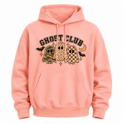 Ghost Club Halloween Graphic Hoodie