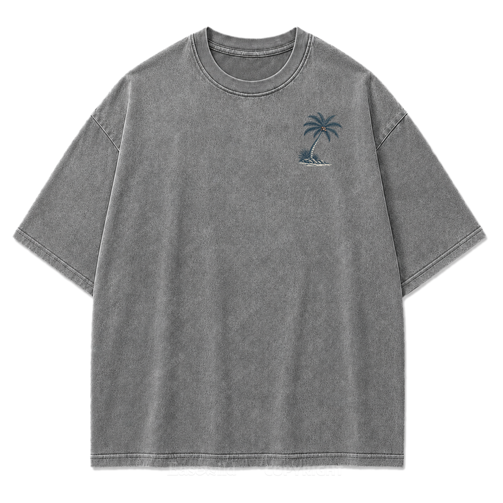 Salty Soul T-Shirt mit Küsten-Print im Used-Look