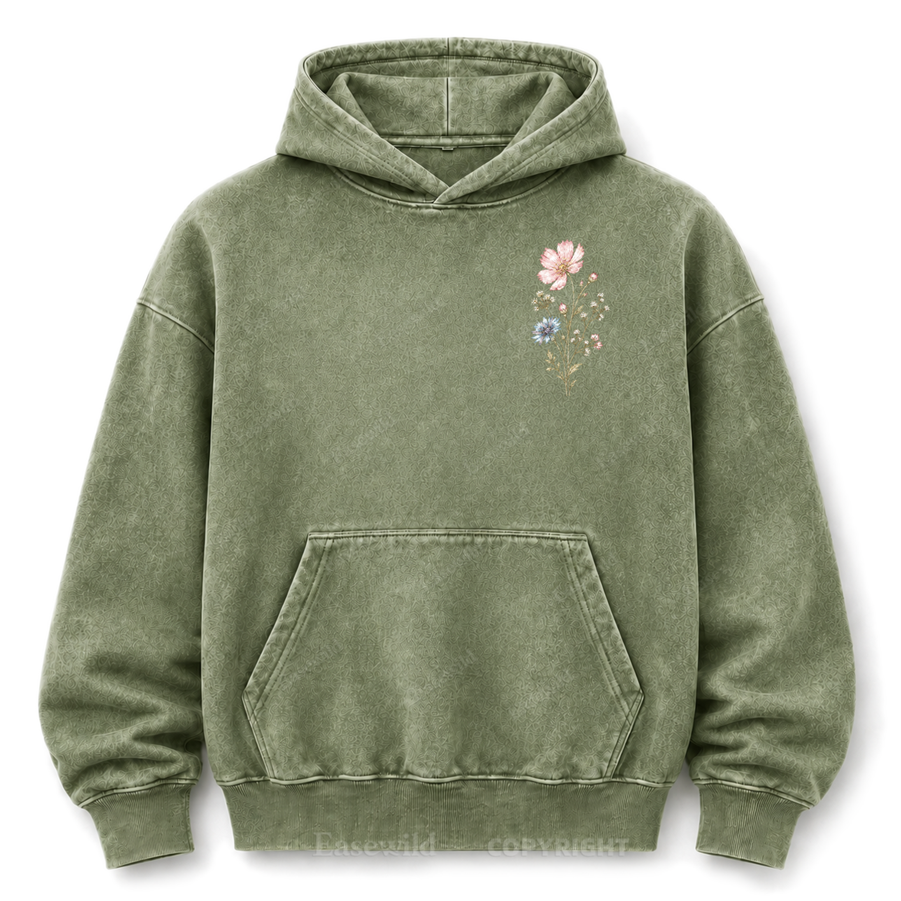 Keep Growing Wildflower Washed Graphic Hoodie