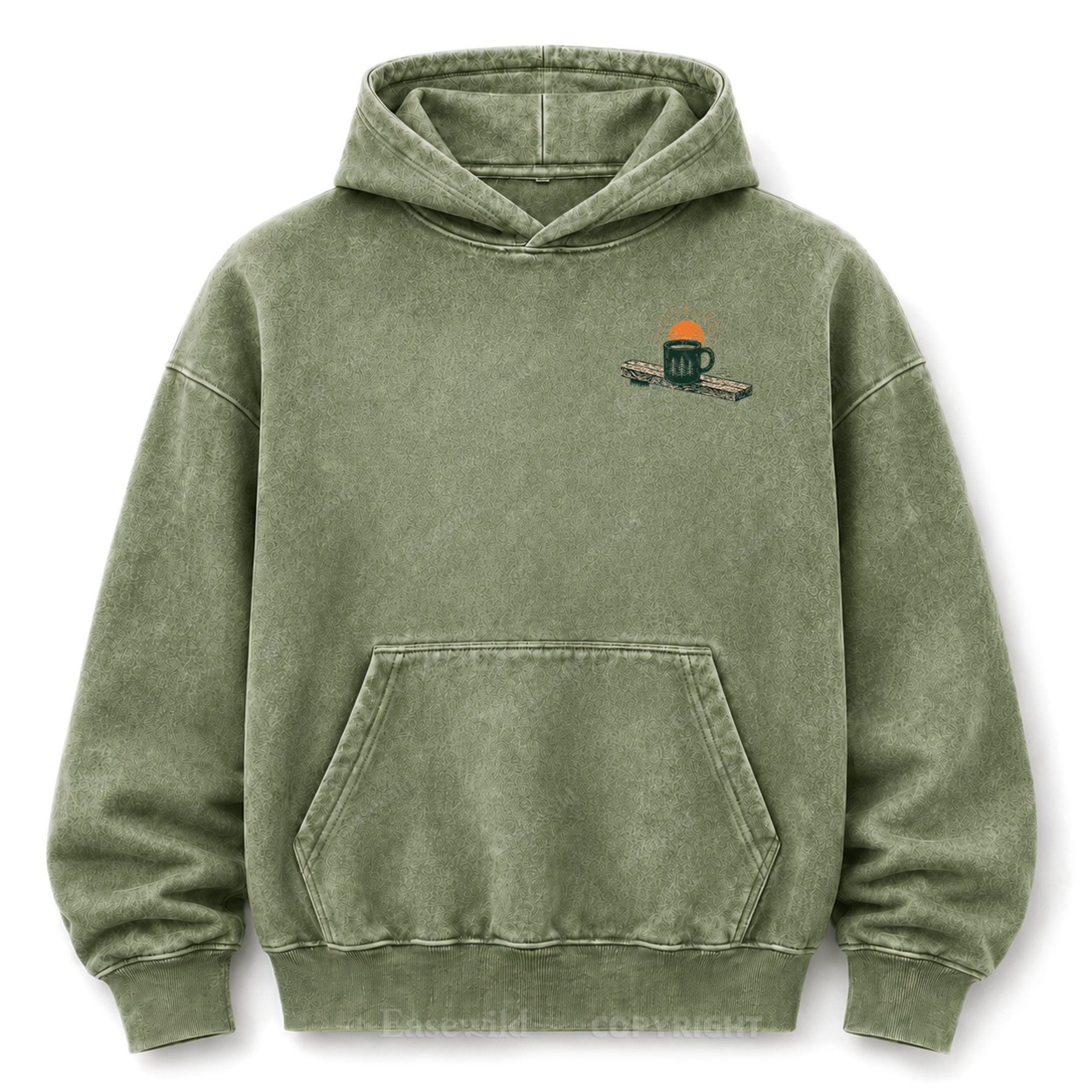 Slow Mornings Lakeside Washed Grafik-Hoodie