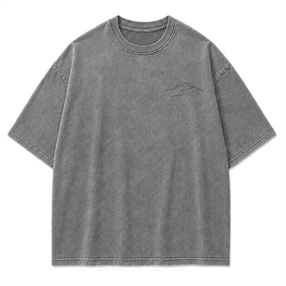 Go Where You Feel Most Alive Washed Print Tee