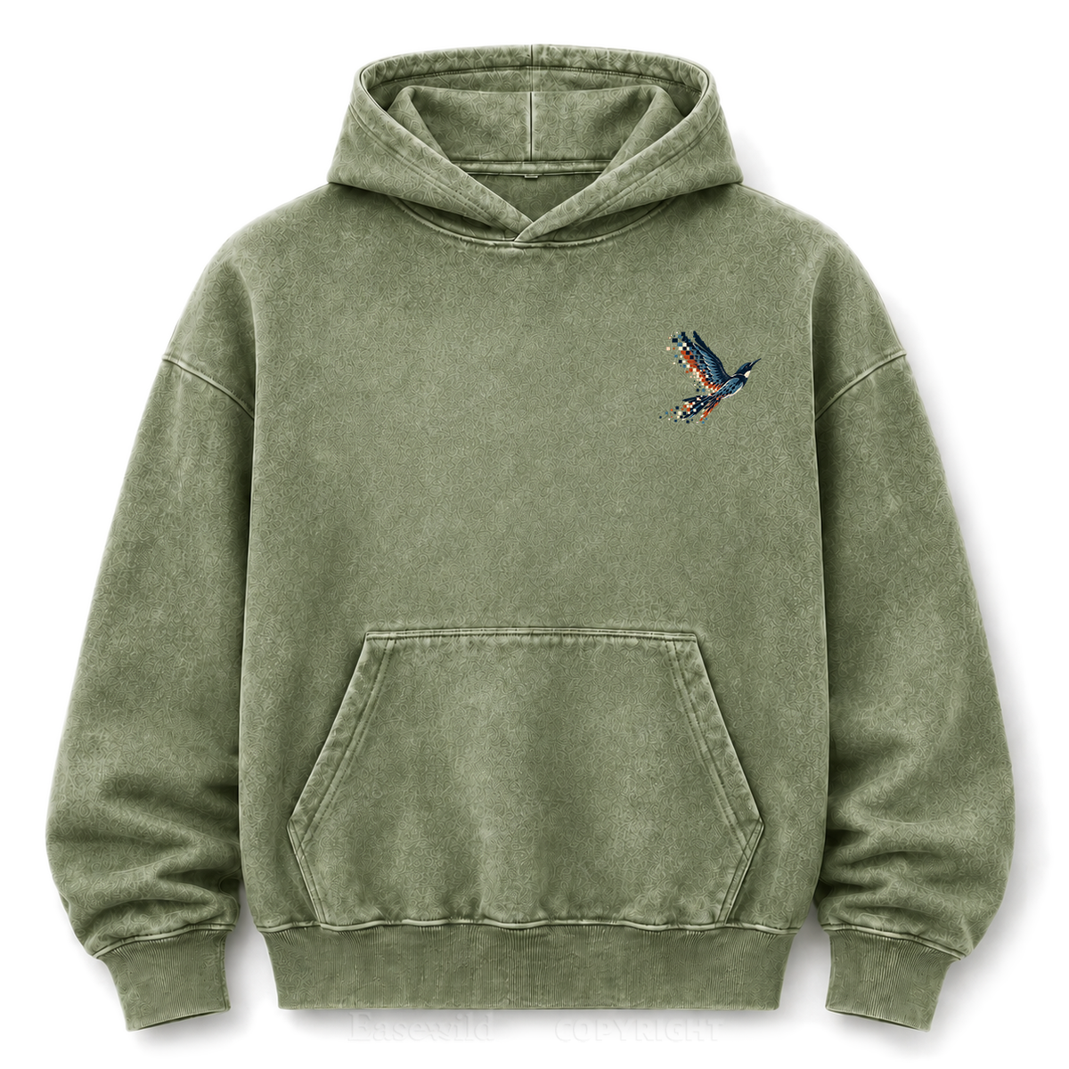 Pixel to Peaks Washed Graphic Hoodie