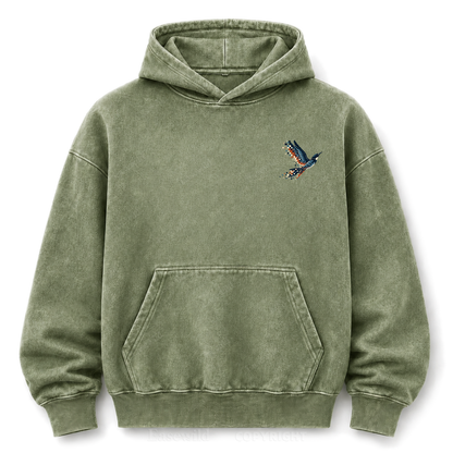 Pixel to Peaks Washed Graphic Hoodie