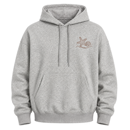 Ocean Breeze Wave Graphic Hoodie
