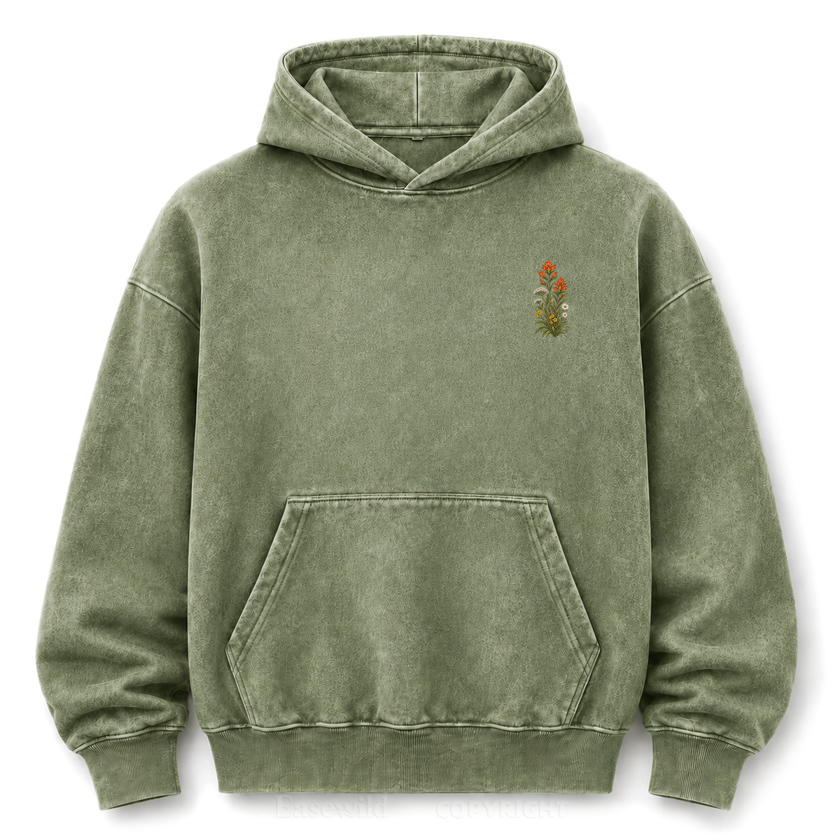Where Peace Finds Me Vintage Mountain Washed Graphic Hoodie