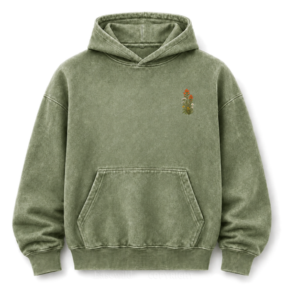 Where Peace Finds Me Vintage Mountain Washed Graphic Hoodie