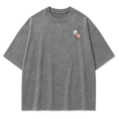 Grow Your Own Way Wildflower Washed Print Tee