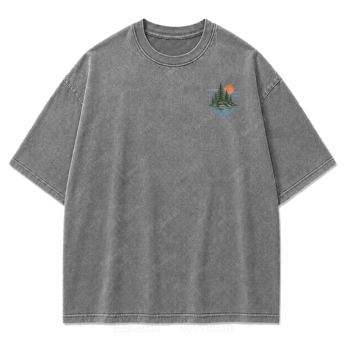 Where Slow Lake Days and Good Company Meet Washed Print Tee