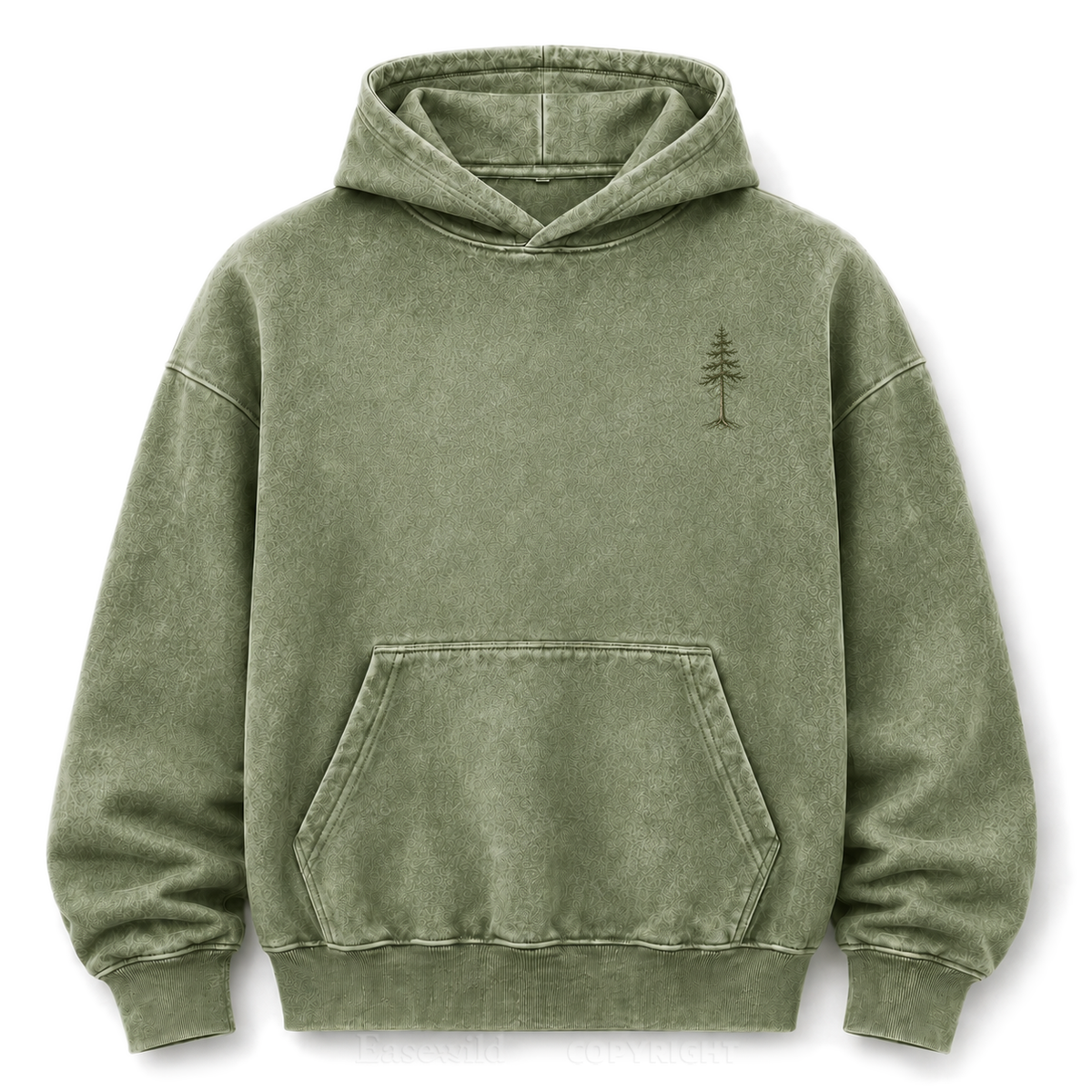 Wild in Quiet Ways Vintage Pine Washed Graphic Hoodie