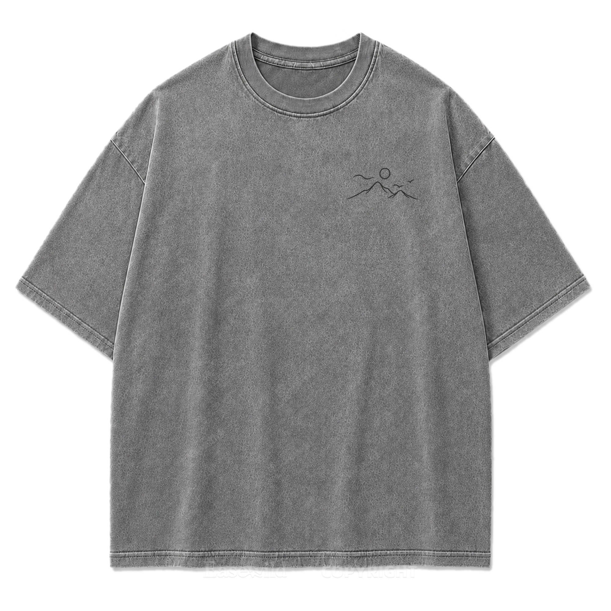 Go Where You Feel Free Mountain Washed Print Tee