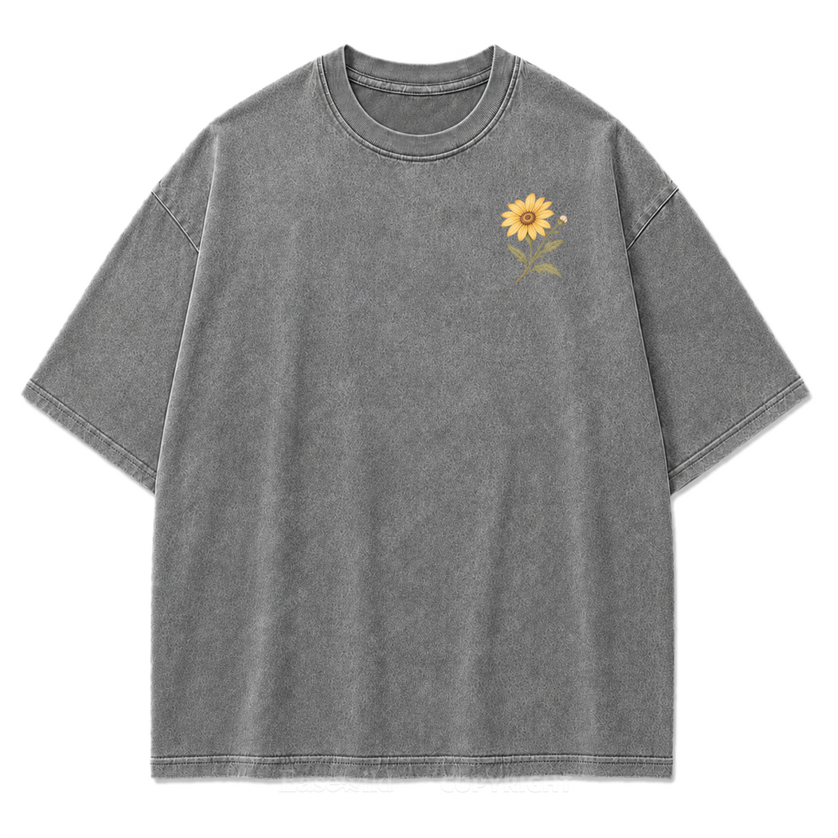 Rooted Yet Free Washed Print Tee