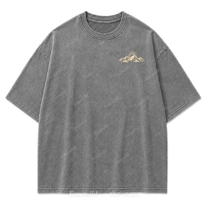 Faith Moves Mountains Washed Print Tee