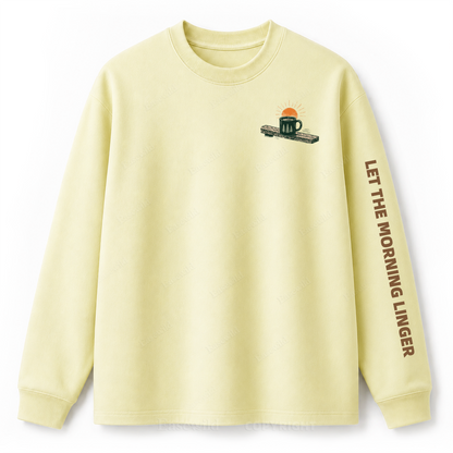 Slow Mornings Graphic Long Sleeve Tee