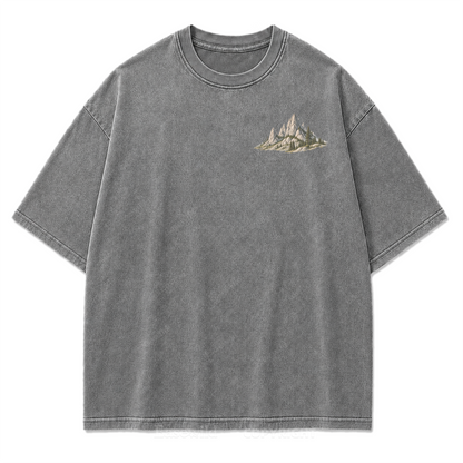 Open Roads Black Hills Washed Print Tee