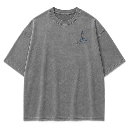 Salt Air Sun and Freedom Washed Print Tee