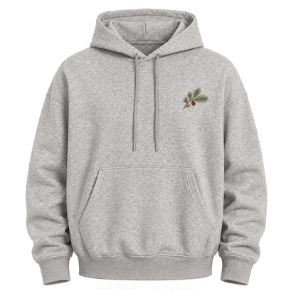 Meet Me Where the Pines Whisper Vintage Woodland Graphic Hoodie