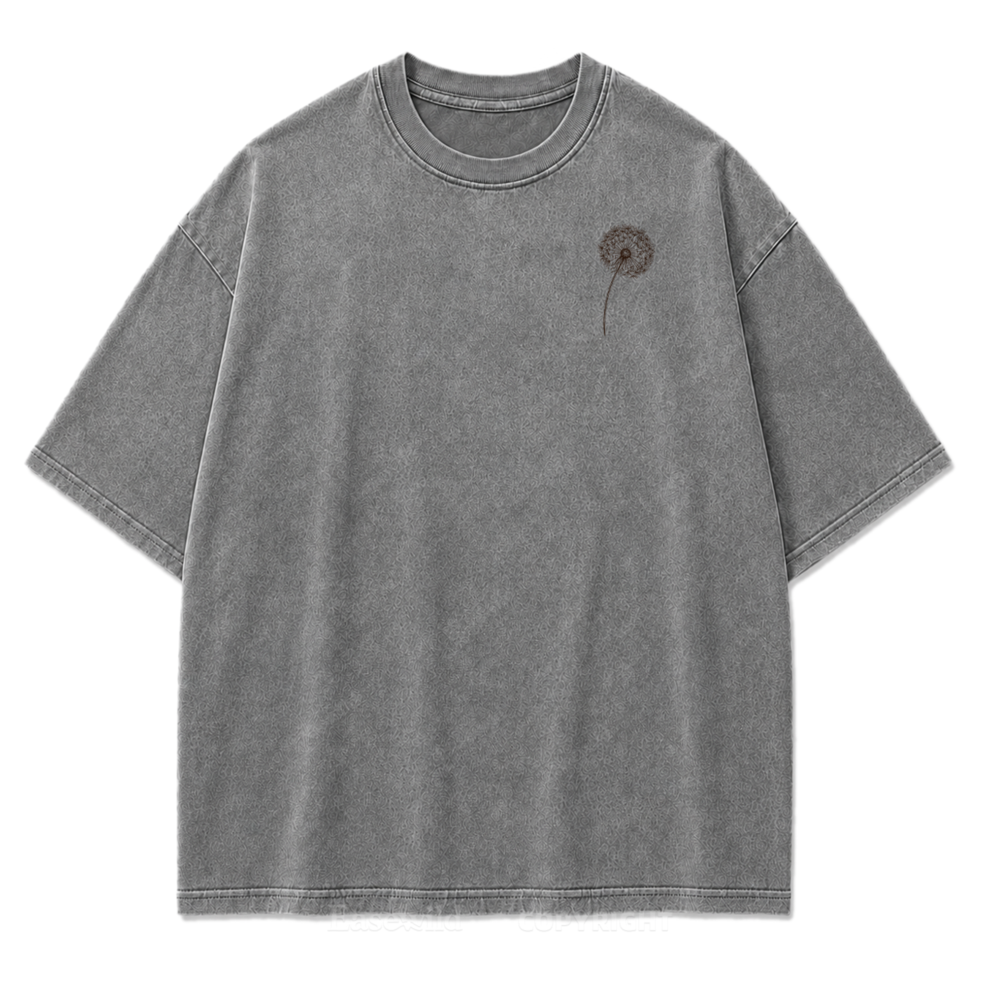 Drifting Wishes Dandelion Washed Print Tee