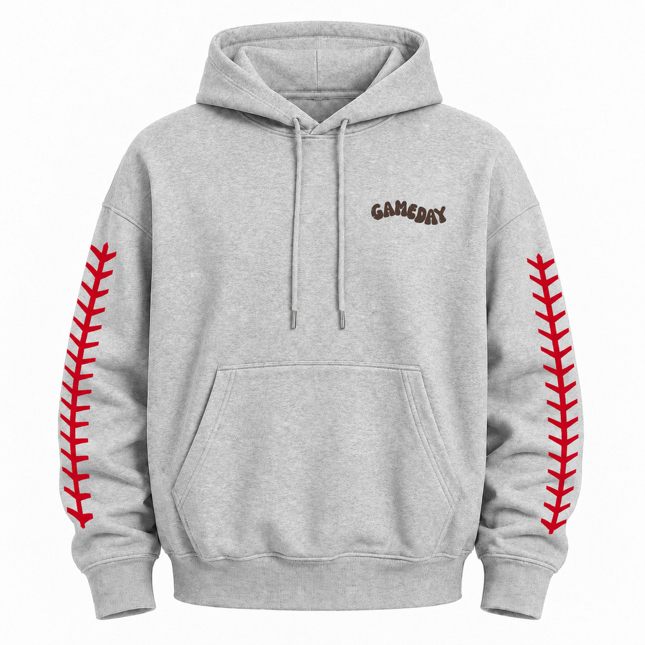 Game Day Baseball Stitch Graphic Hoodie