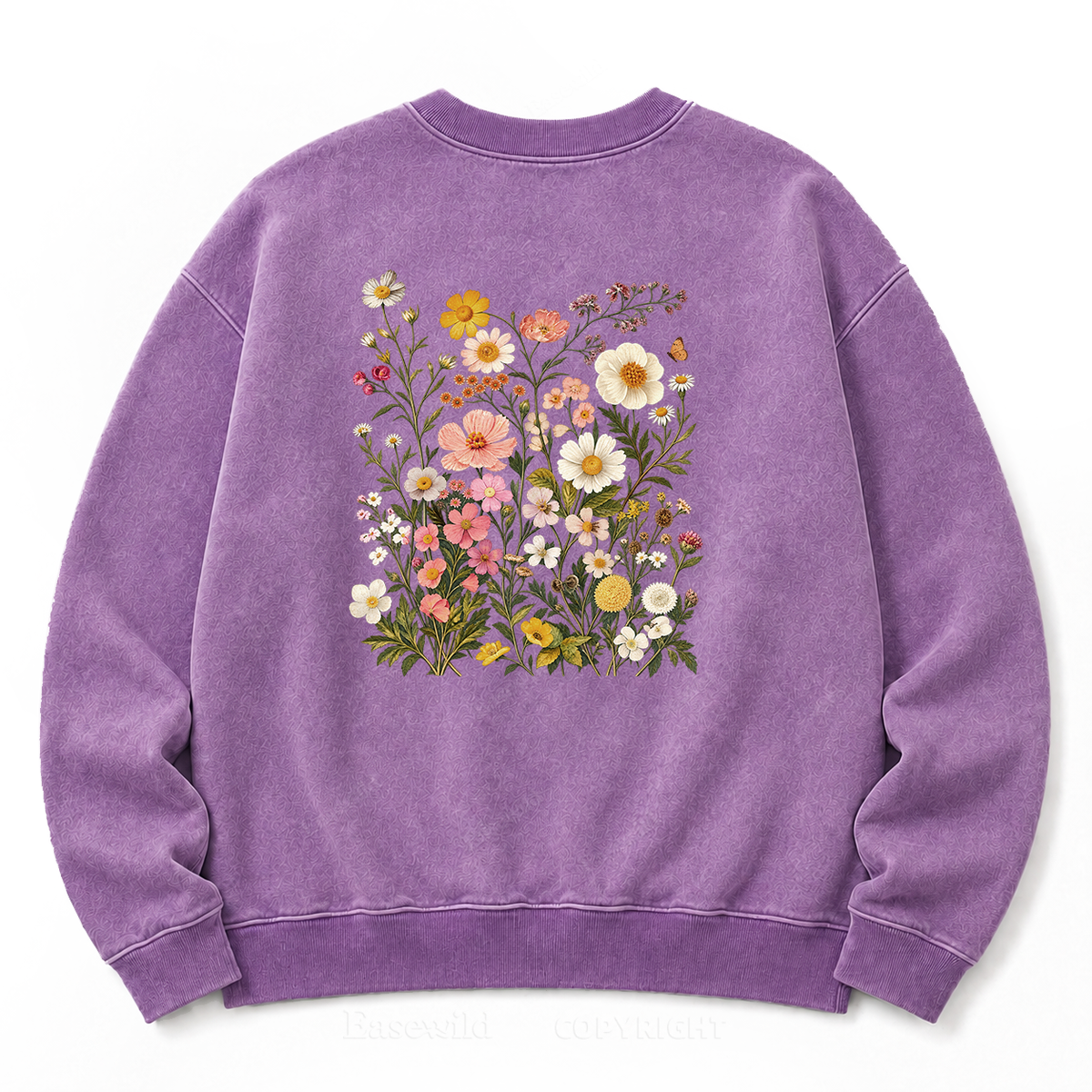 Vintage Wildflower Botanical Washed Sweatshirt