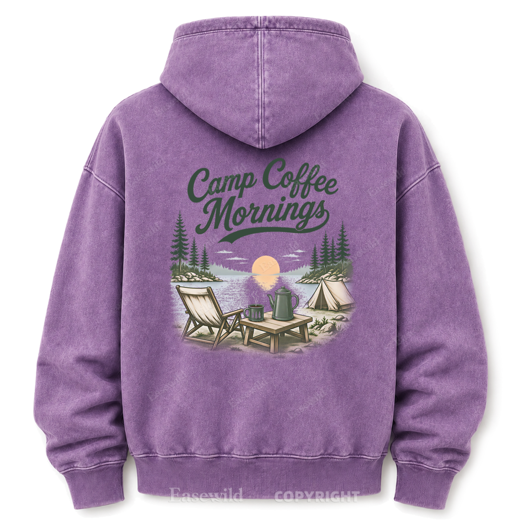 Lakeside Coffee Camp Washed Graphic Hoodie