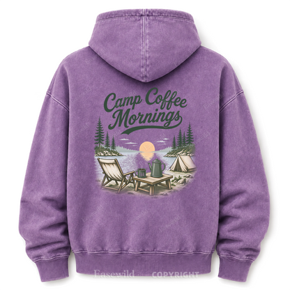 Lakeside Coffee Camp Washed Graphic Hoodie