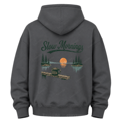 Morgenstunden am See Grafik-Hoodie