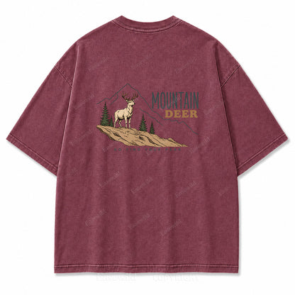 Go Find Your Peak Washed Print Tee