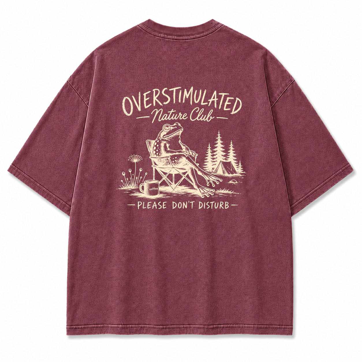 Overstimulated Nature Club Washed Print Tee