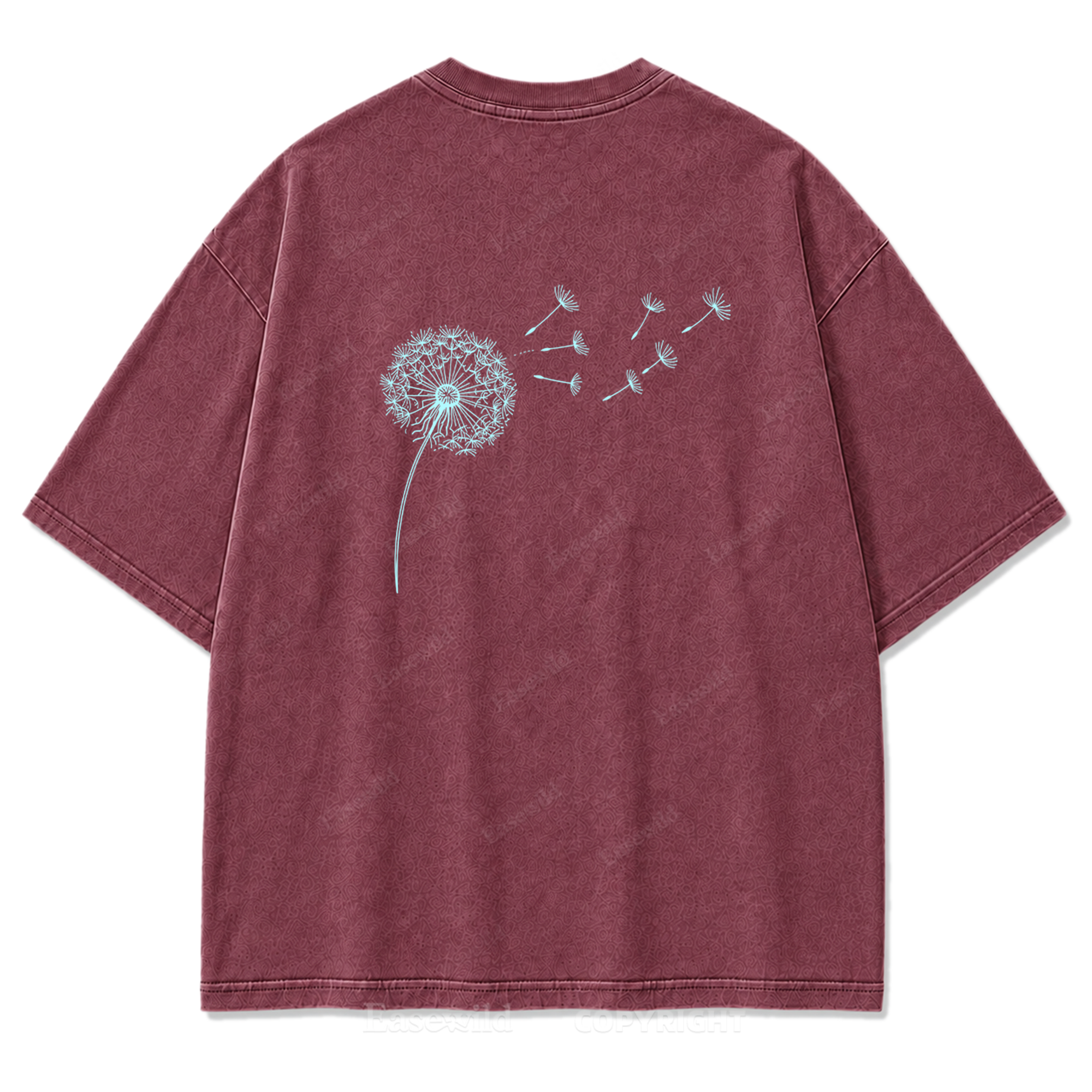 Drifting Wishes Dandelion Washed Print Tee